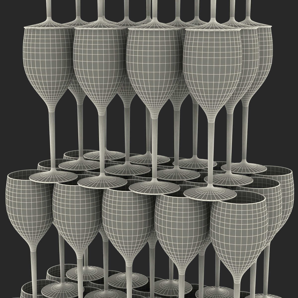 wine glass 3d model