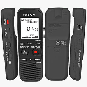 3d sony digital voice recorder model