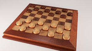 3d checker board