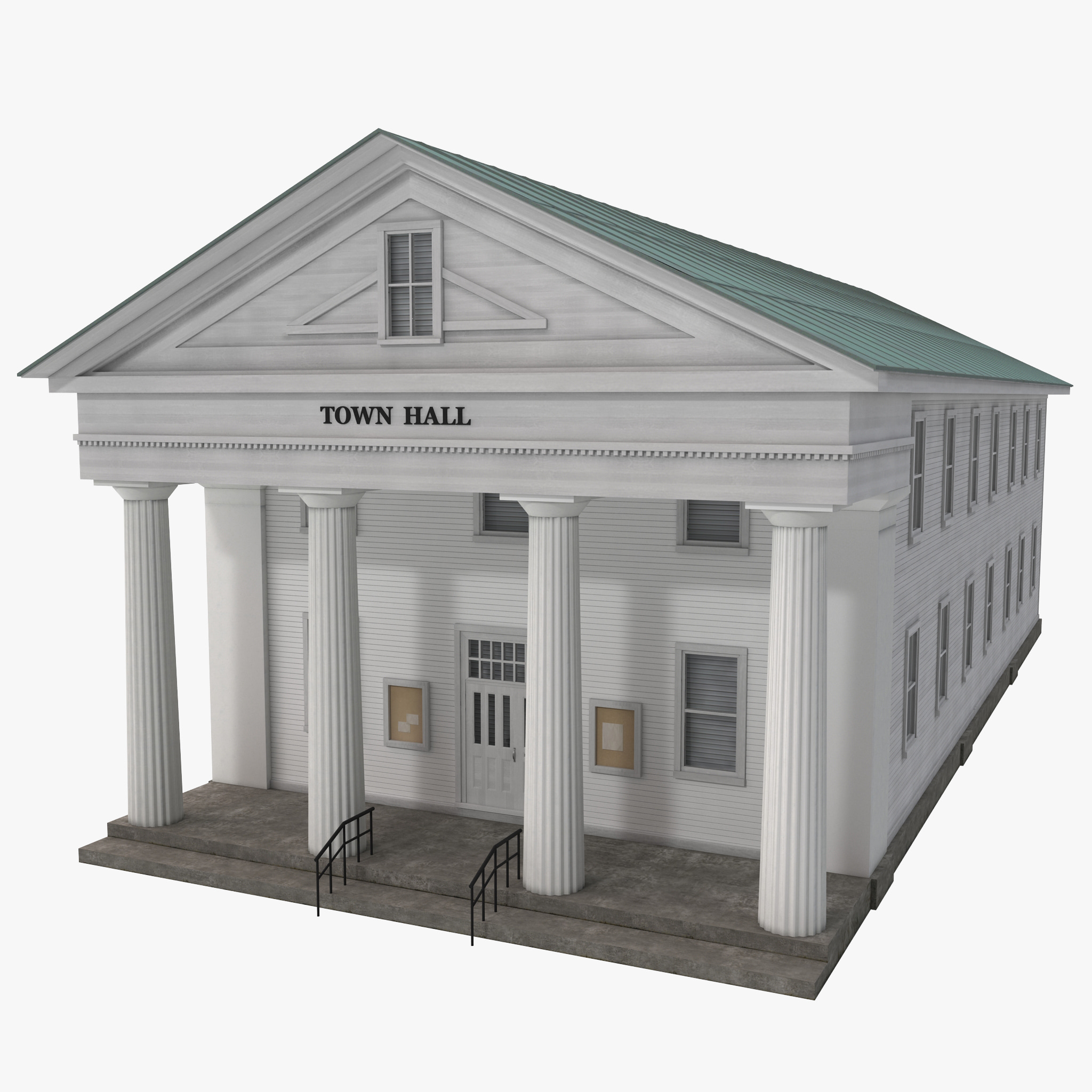 Town Hall 3D Models for Download | TurboSquid