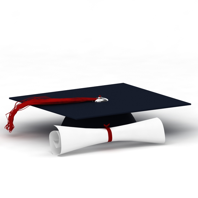 3d model graduation cap