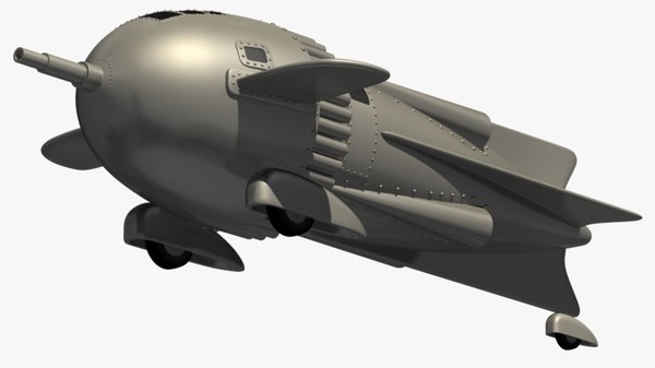 3d Model Flash Gordon Rocket Ship