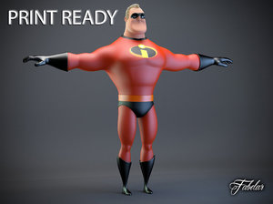 3d mr incredible printable