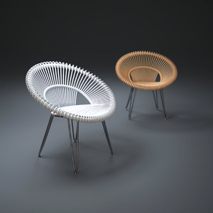3d model roxy dining chair
