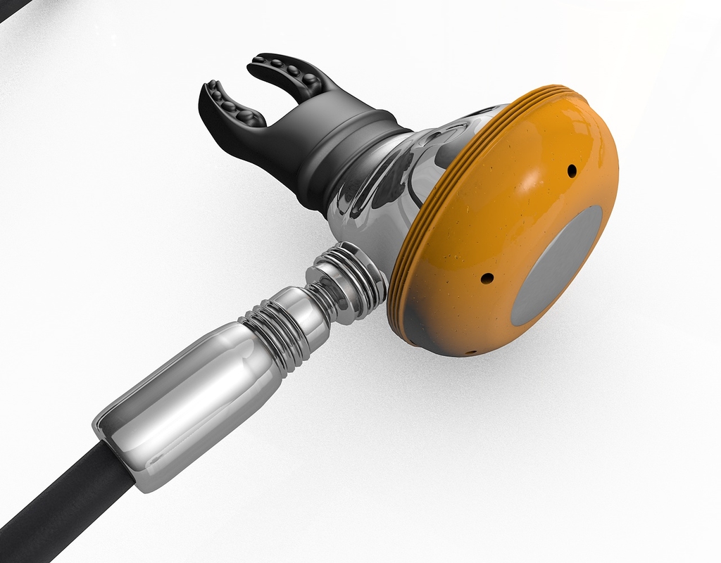 3d scuba tank mouthpiece