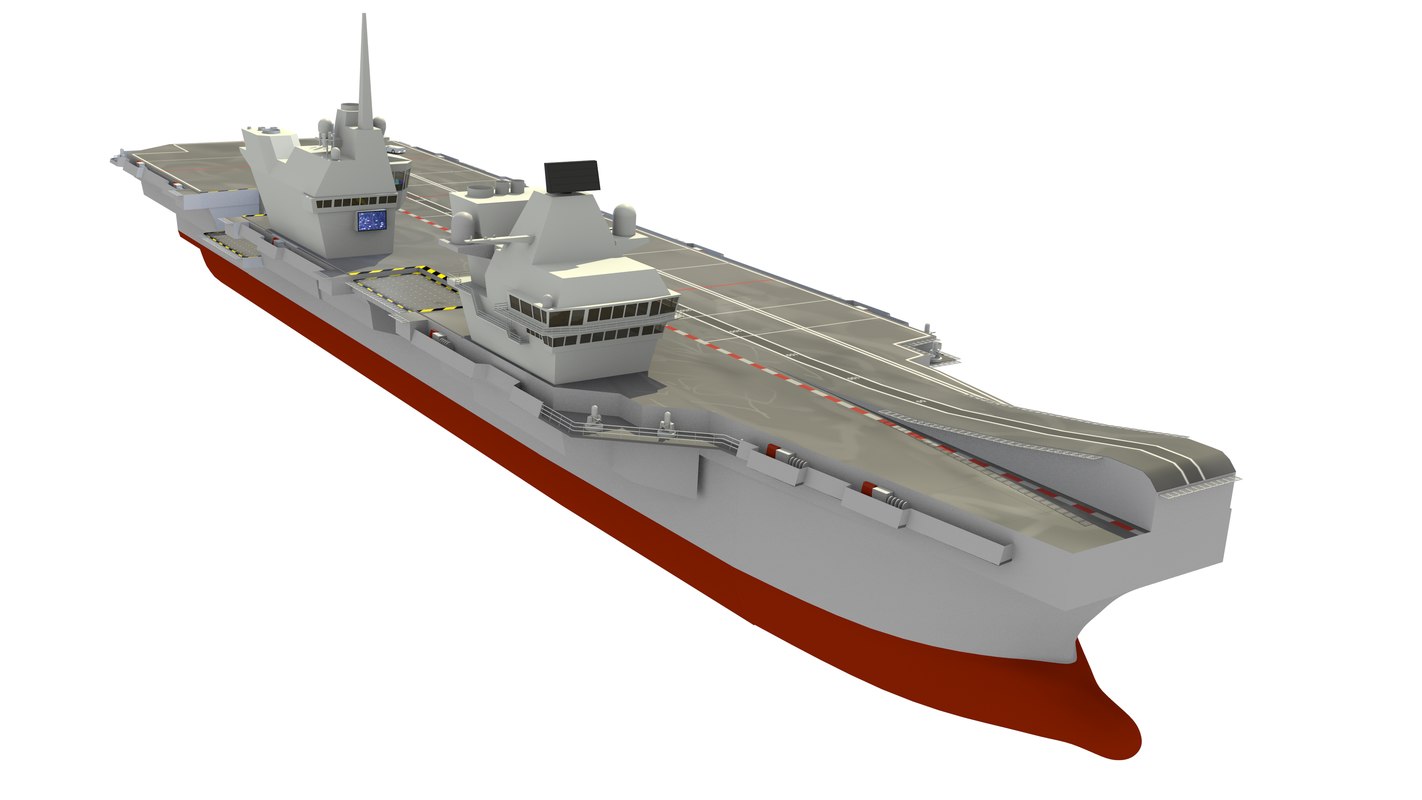 3d hms queen elizabeth aircraft carrier