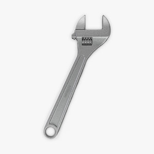 crescent wrench 3d model