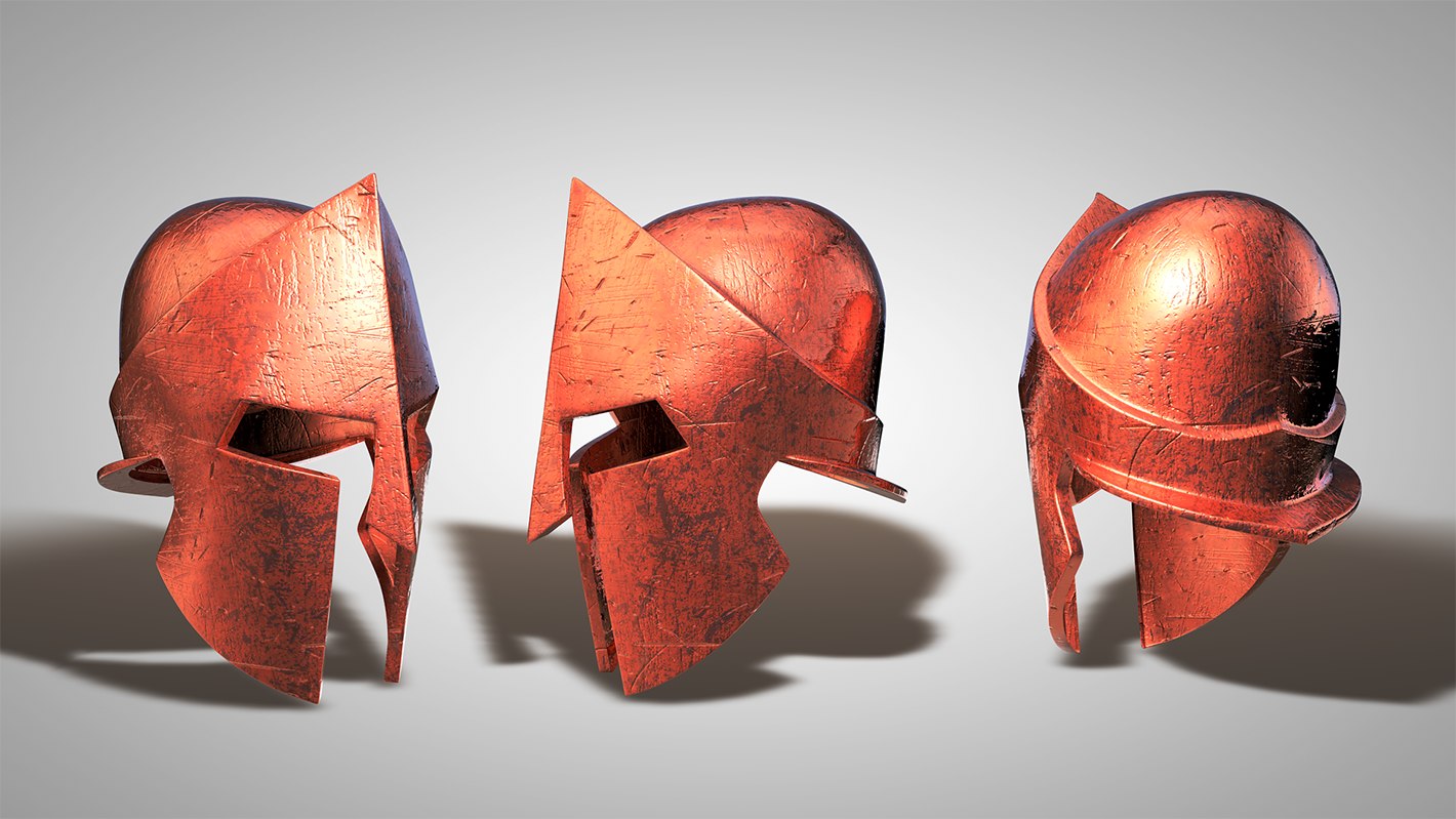 3d Spartan Helmet Model