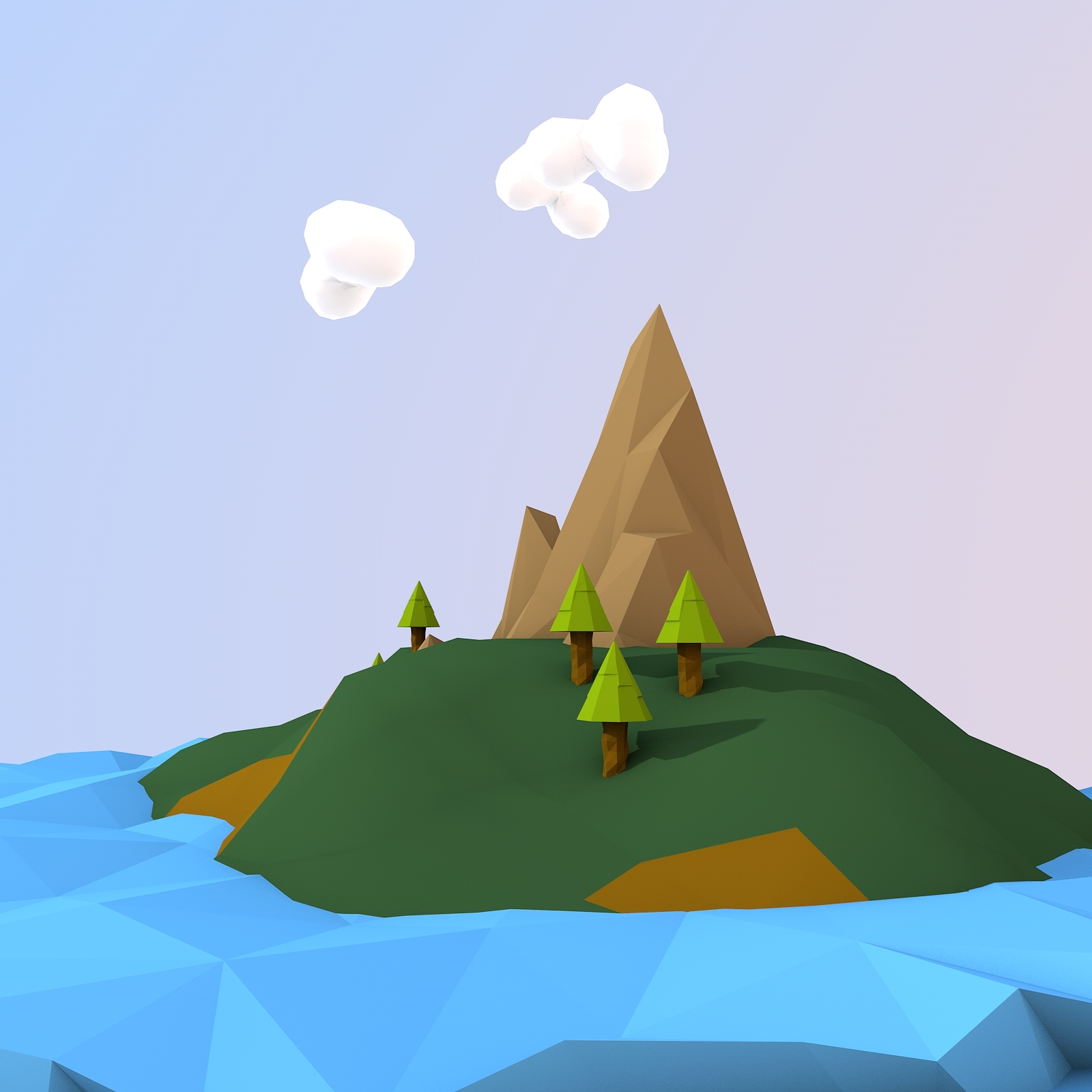 real island 3d c4d