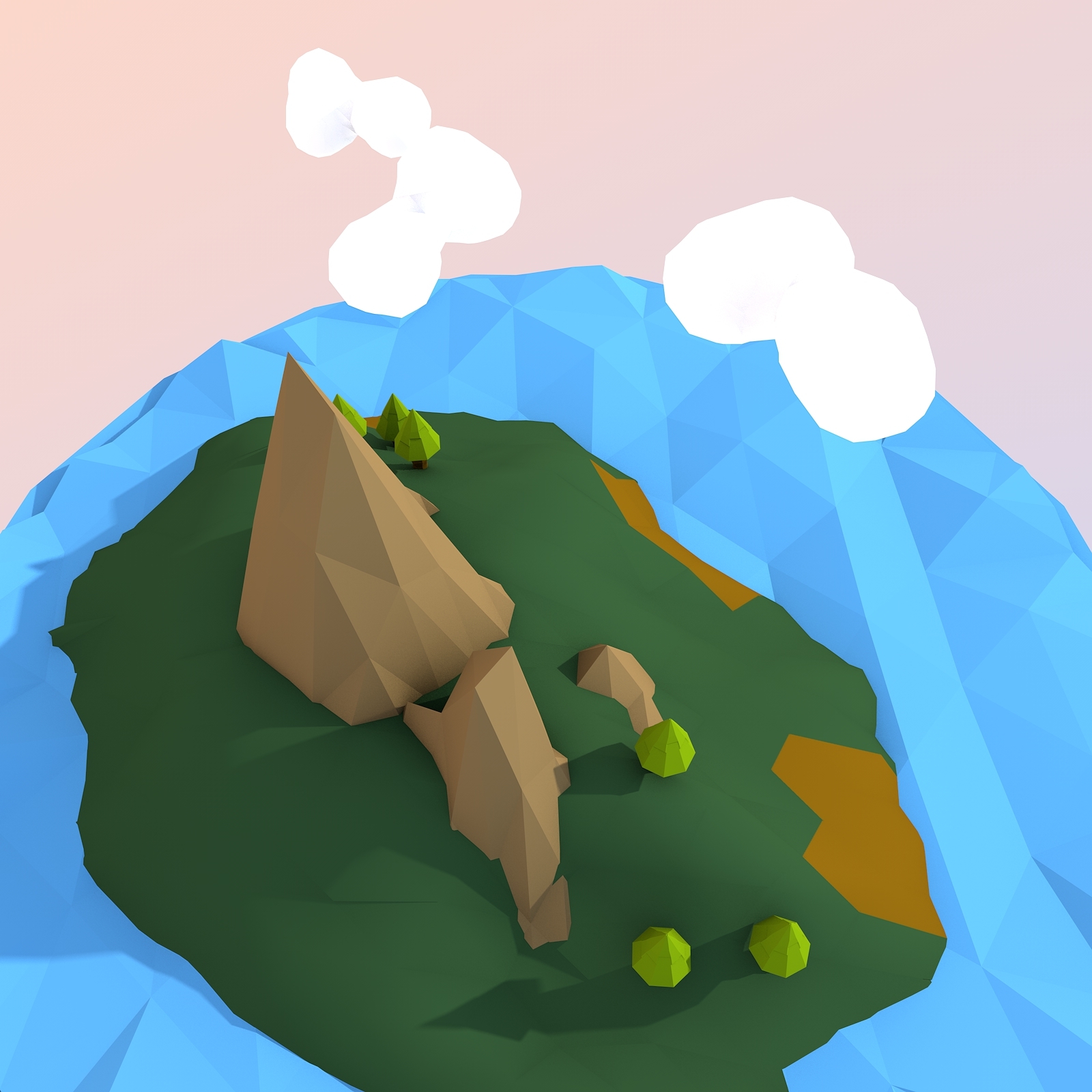 real island 3d c4d