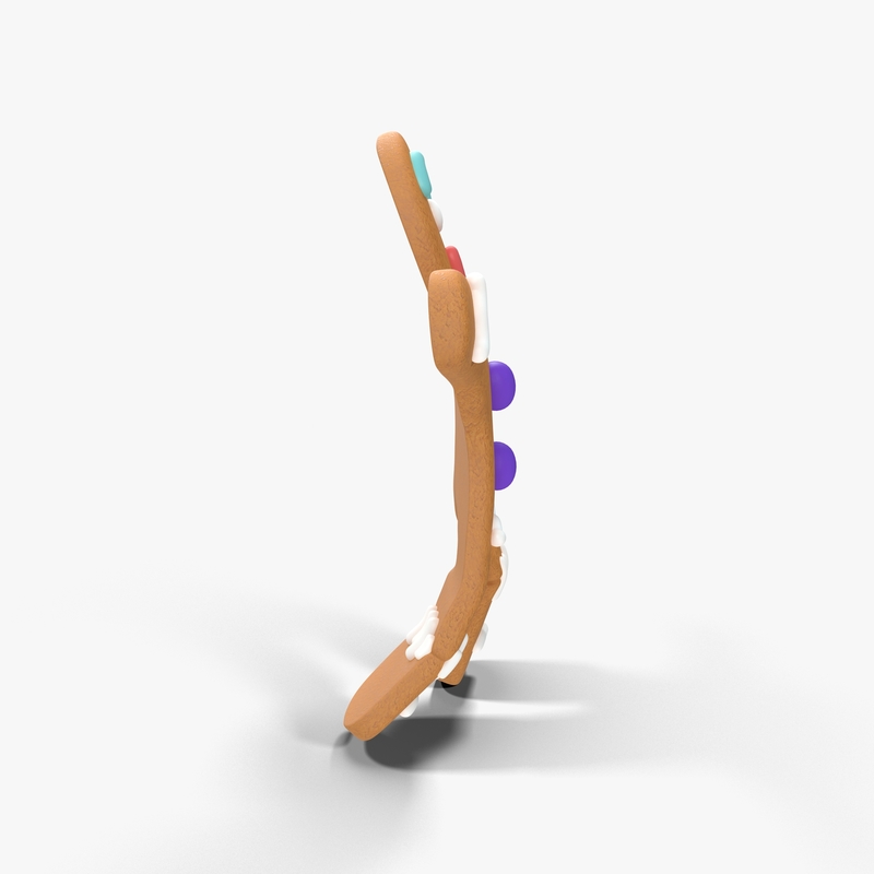 gingerbread man rigged 3d model