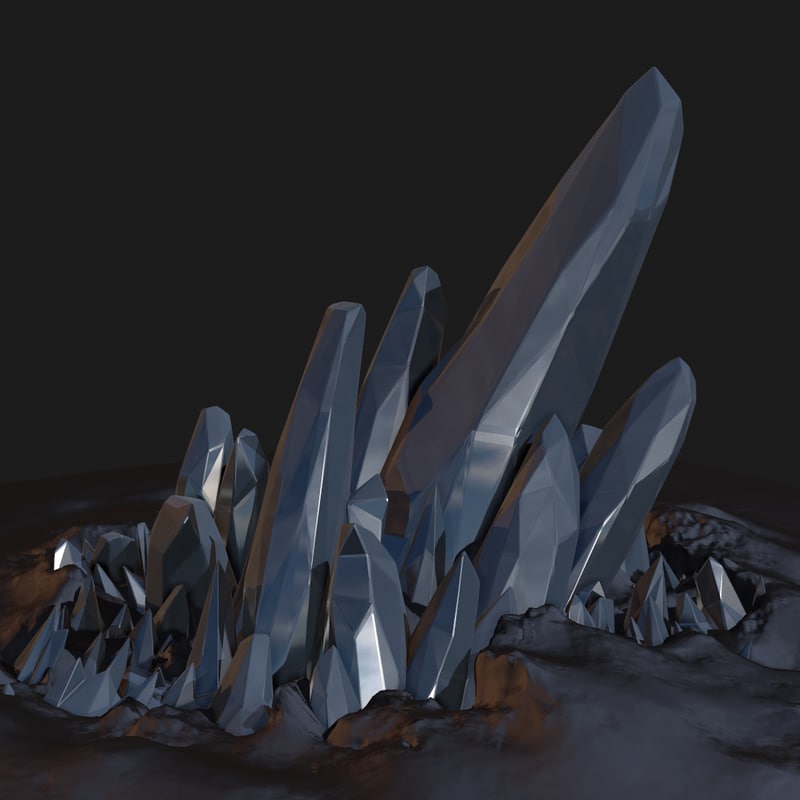 space crystal  3d  model 