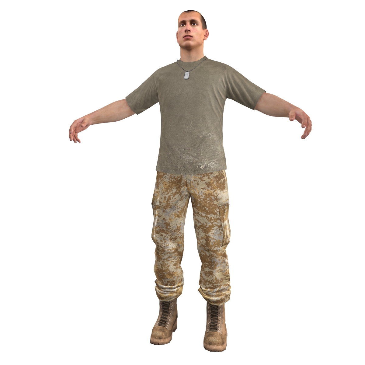 human military 3d max