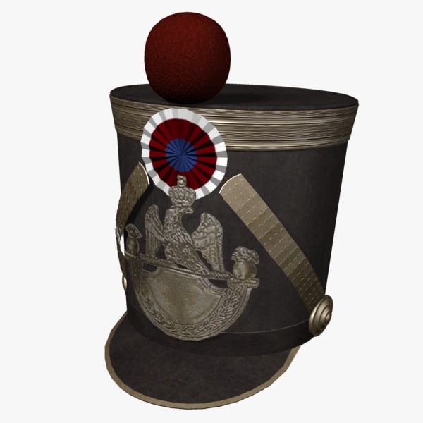 french grenadier shako 3d model