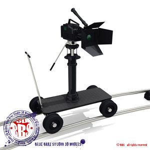 3d model professional camera dolly