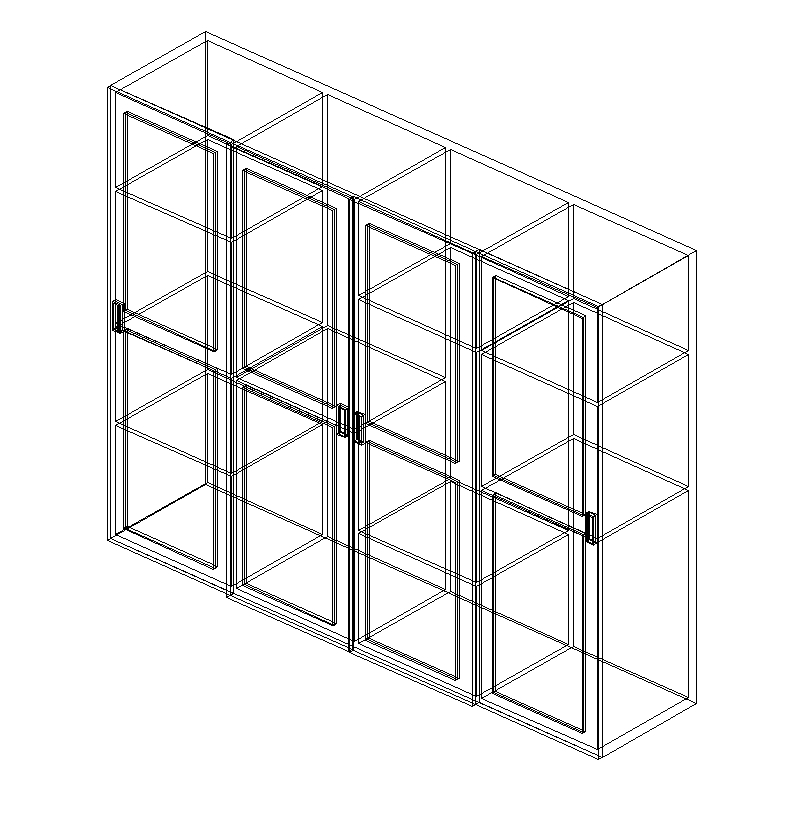 Building Revit Family wardrobe Furniture rfa