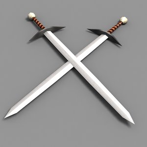 Free 3d Sword Models Turbosquid - old swords from roblox