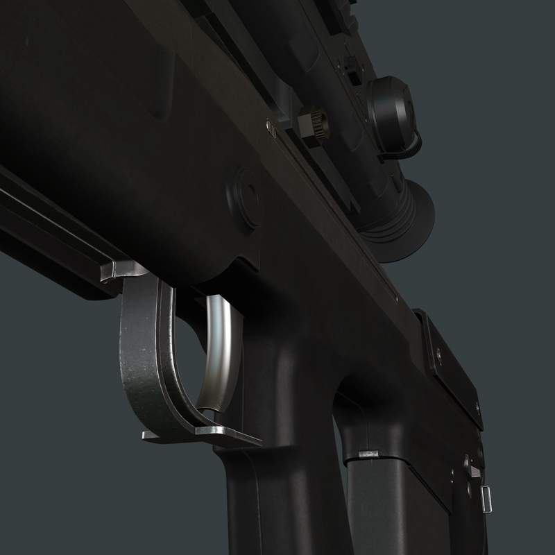 vyhlop sniper rifle 3d c4d
