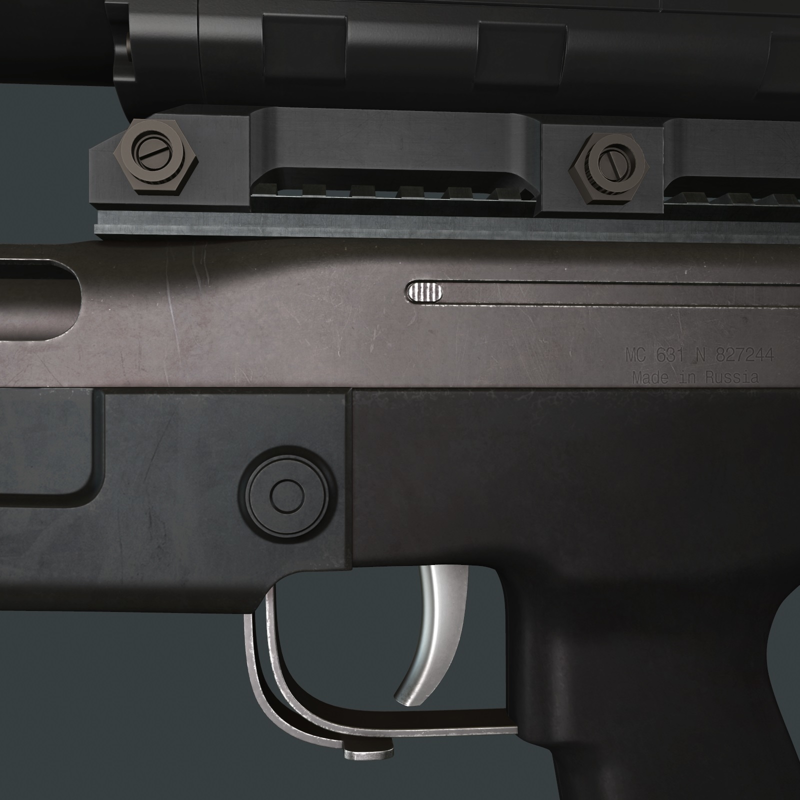 vyhlop sniper rifle 3d c4d