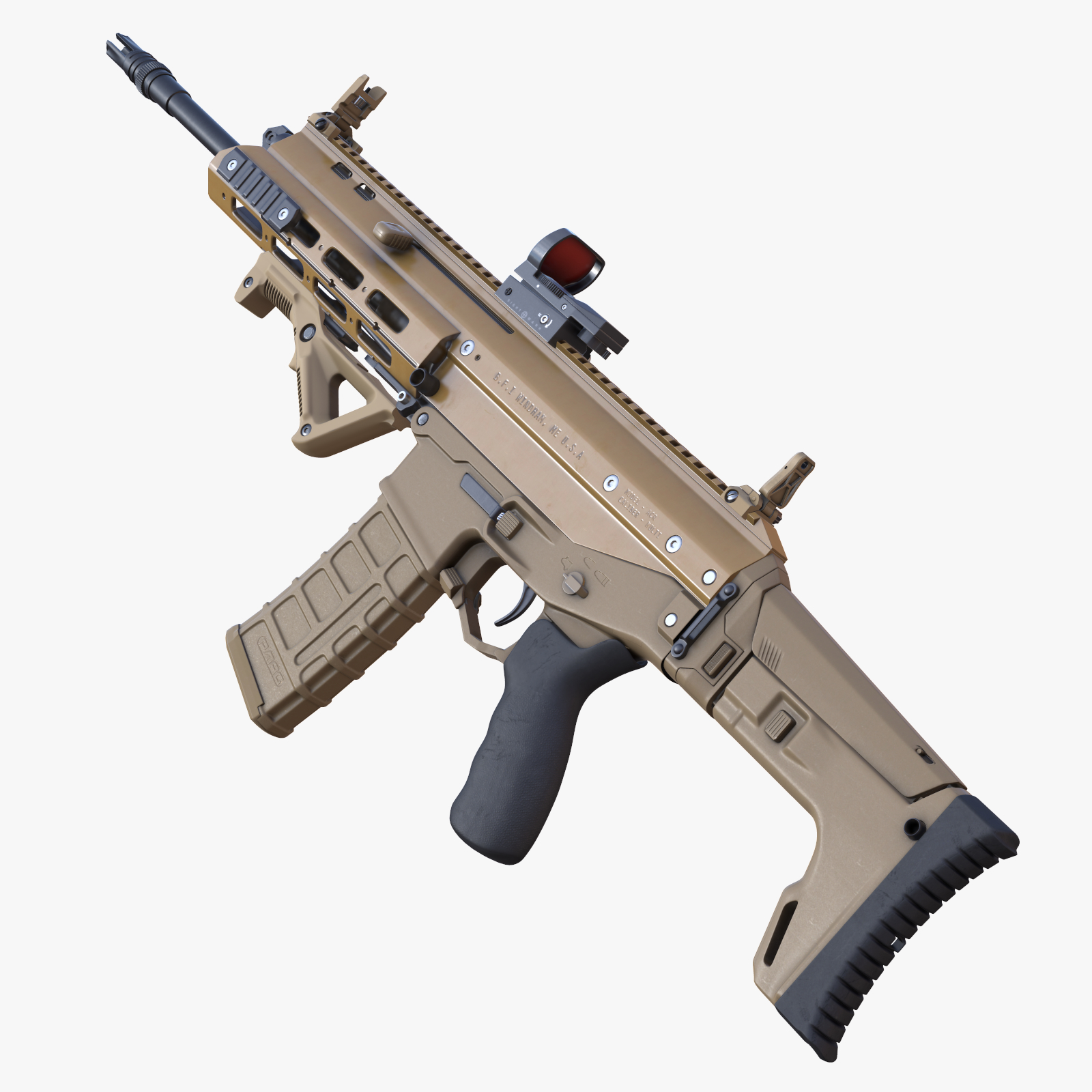 3d highpoly rifle acr model