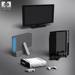 console set 3d model