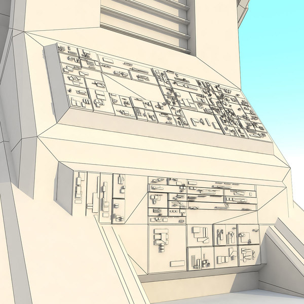 max sci fi futuristic building