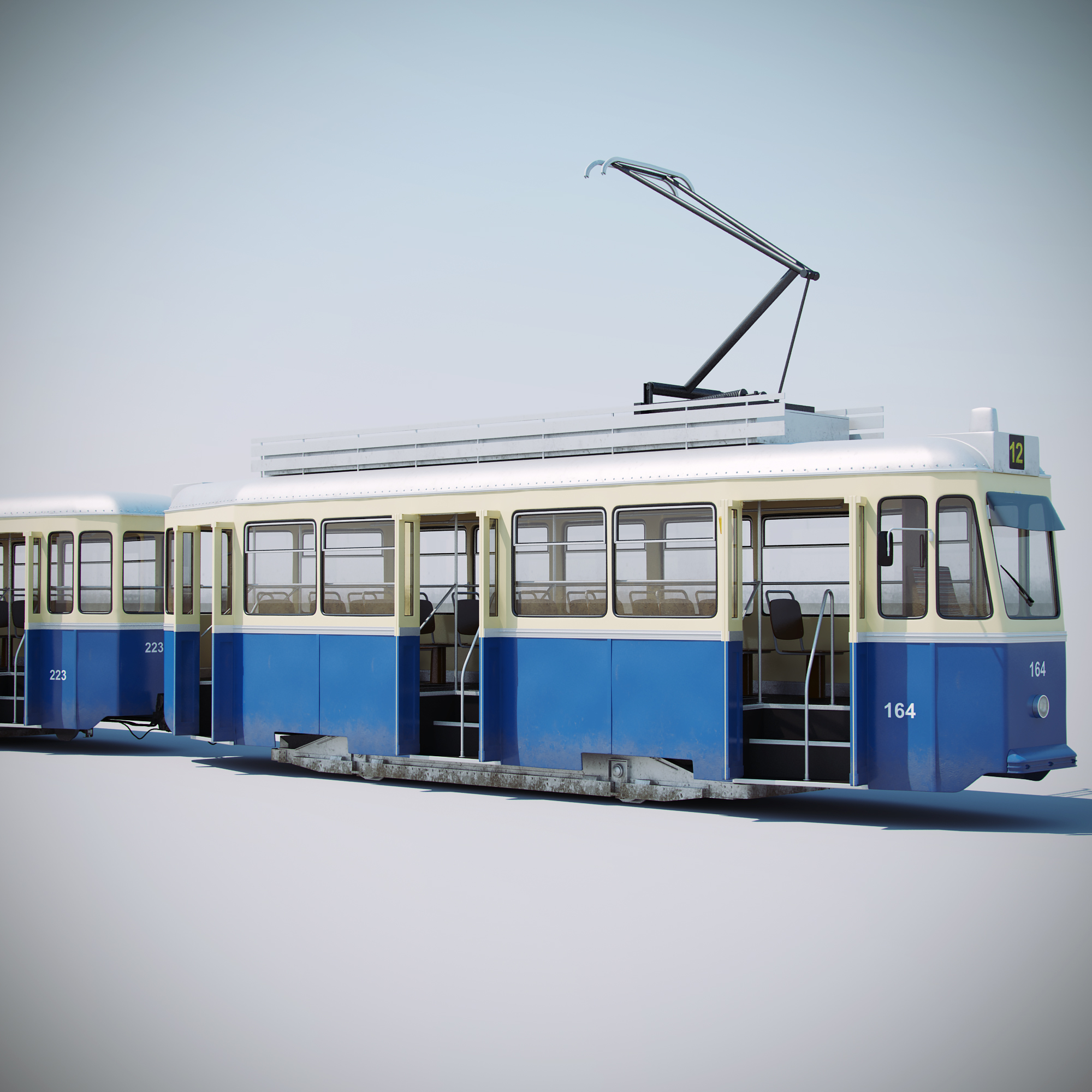 tmk 101 tram 3d model