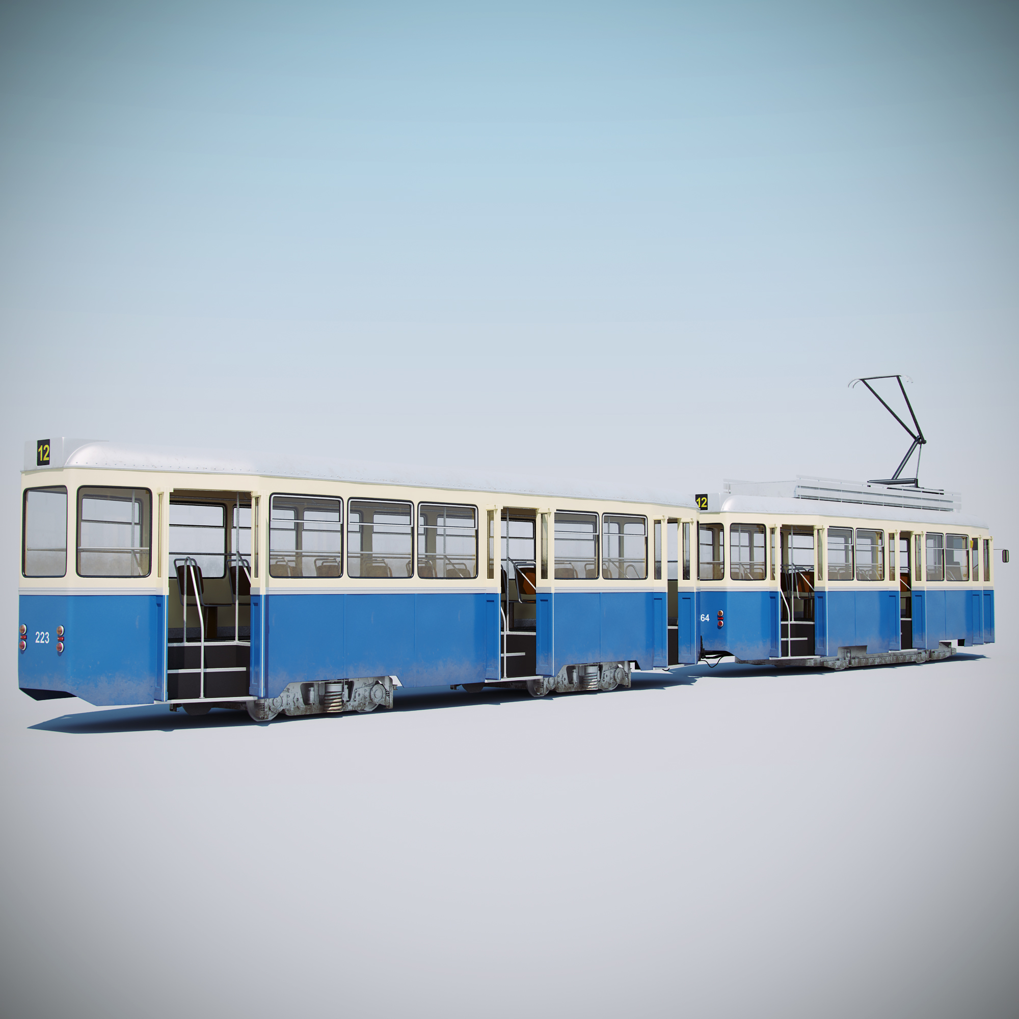 tmk 101 tram 3d model