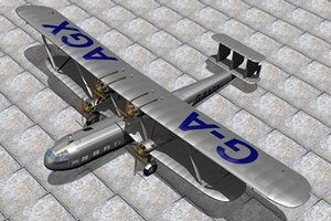 3d imperial handley page hp42 model