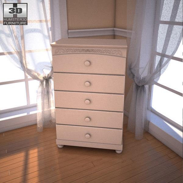 3d Model Ashley Cottage Retreat Chest