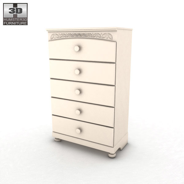 3d Model Ashley Cottage Retreat Chest Cottage Retreat Chest Of Drawers