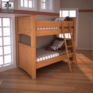 3ds max ashley stages twin bunk bed