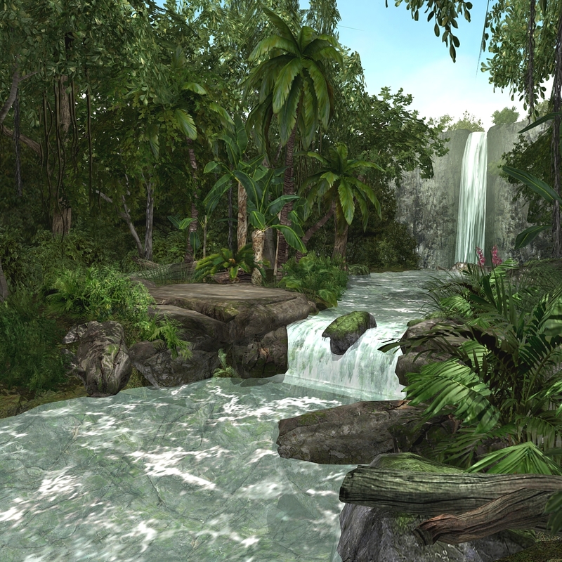 waterfall jungle  cascades  max