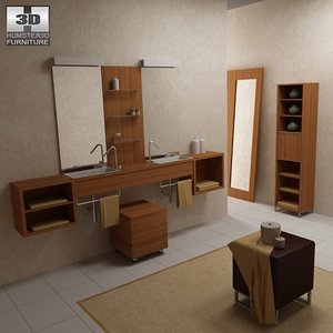 bathroom furniture 02 set max