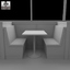 3d model of dining room 04 set