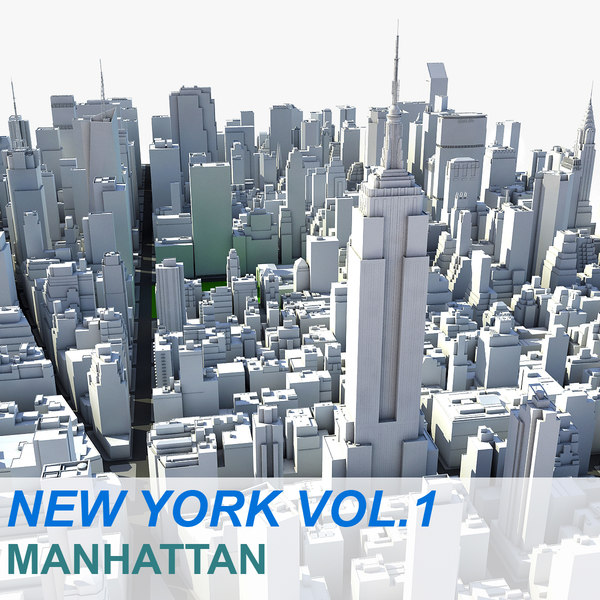 new york manhattan vol 3d max
