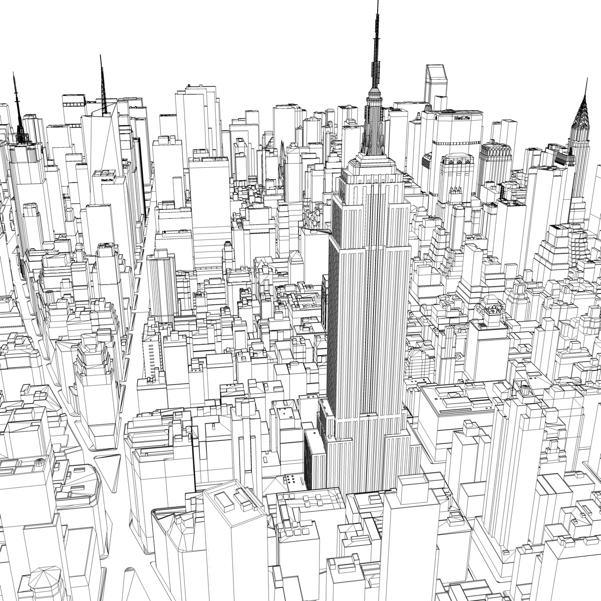 new york manhattan vol 3d max