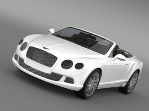 3d model bentley continental gtc 2011