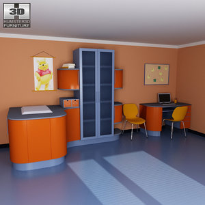 3d model nursery room 08 set