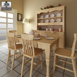 3d dining room furniture 6 model
