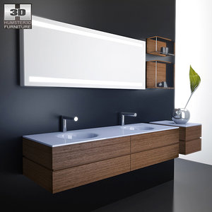 bathroom furniture 10 set 3d model