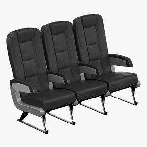 3d aircraft passenger seats model