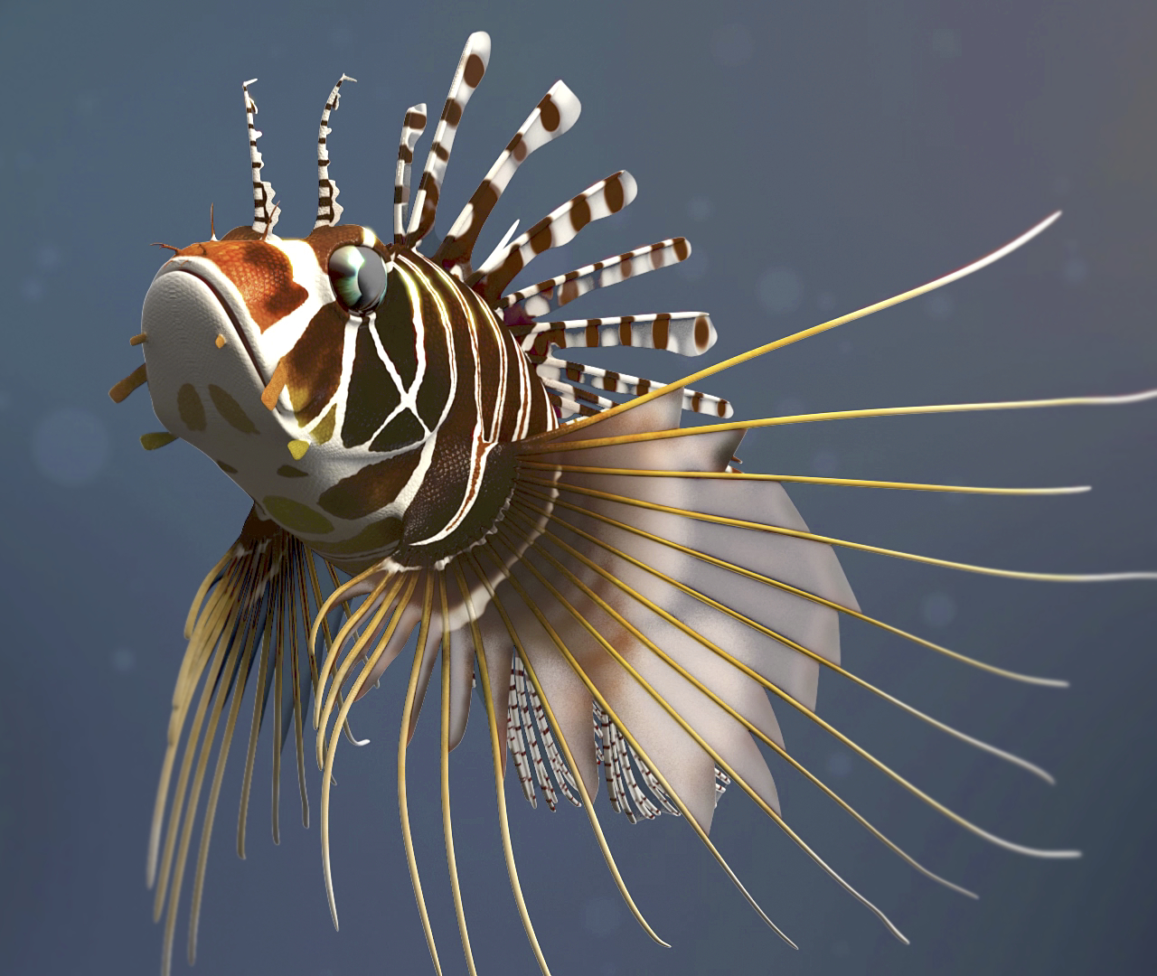 3d lionfish fish model