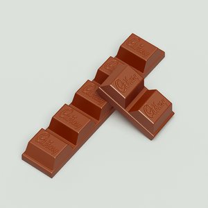chocolate cadbury 3d model