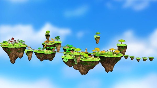 3d islands plants environment