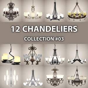 3d chandelier lights
