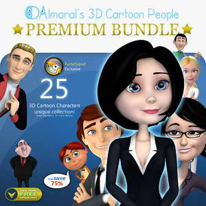 characters cartoon people pack max