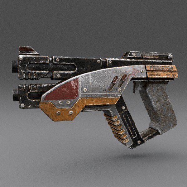 gun pbr details obj