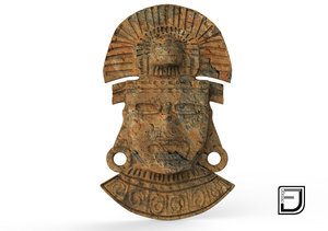 3d mask aztec model
