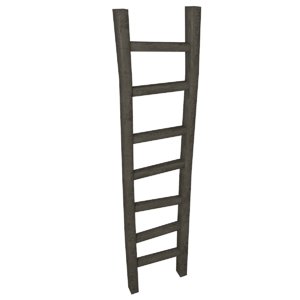 ladder wood 3d model